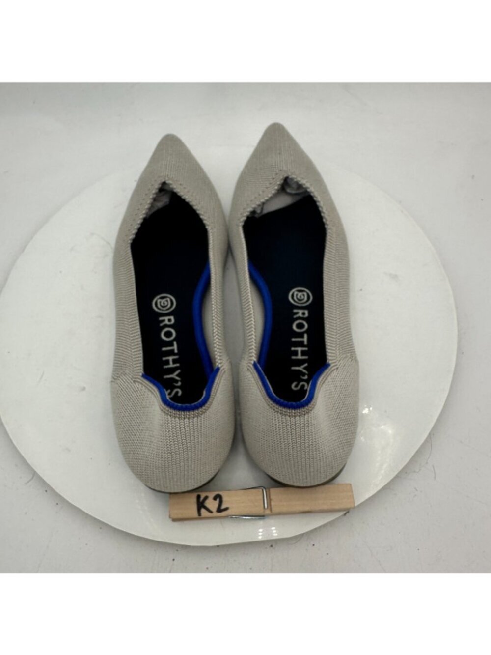 Rothy’s The Point Women Size 10 Grey Ballet Flat Slip On Loafer Comfort Shoes - Picture 9 of 11